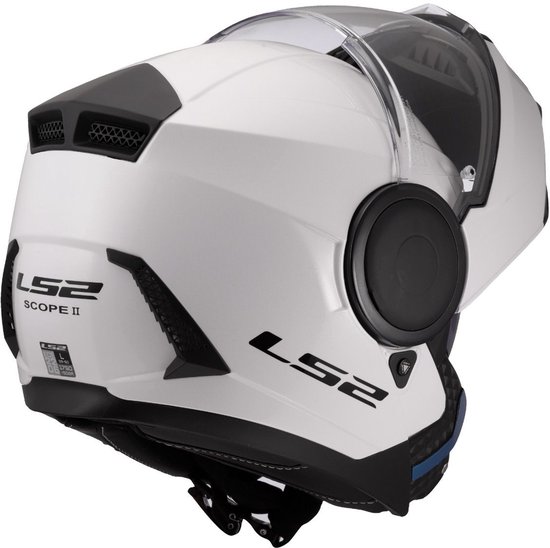 Casque système LS2 FF902 Scope II blanc brillant uni XL