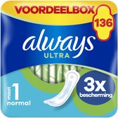 Bol.com Always Ultra Normal - Maat 1 - Maandverband - 136 stuks aanbieding