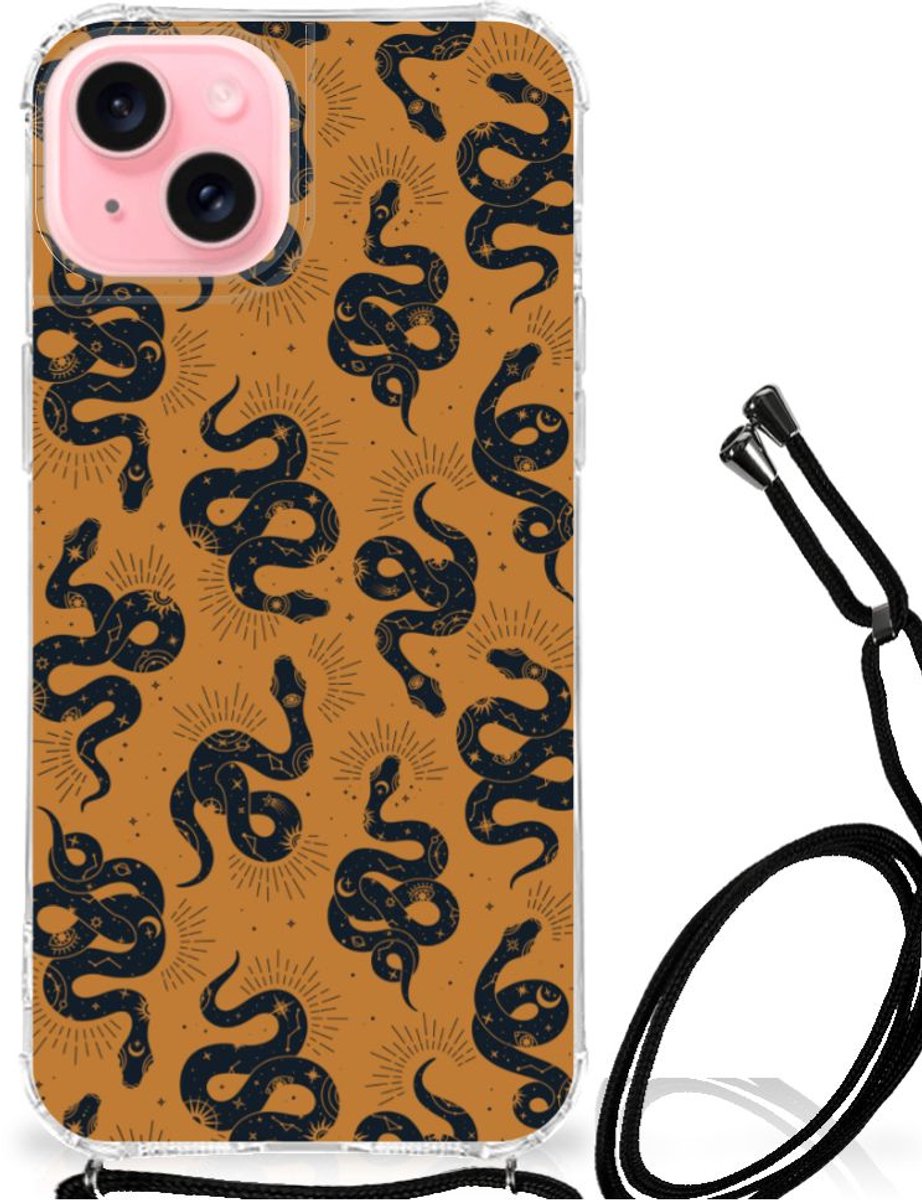 Case Anti-shock voor iPhone 15 Plus Snakes