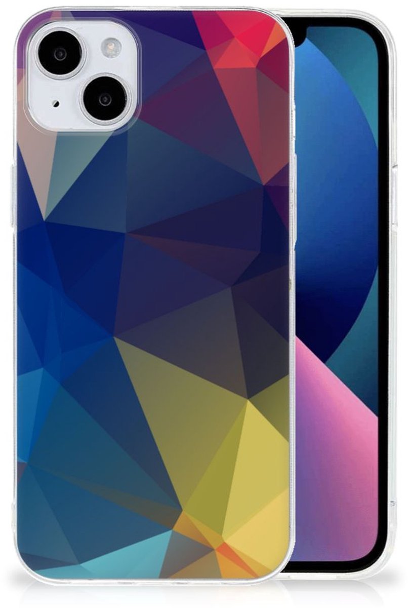 iPhone 15 Plus TPU Hoesje Polygon Dark