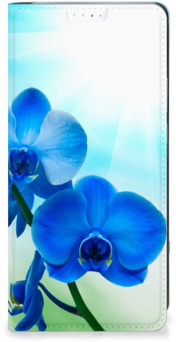 Motorola Edge 40 Pro Smart Cover Orchidee Blauw - Cadeau voor je Moeder