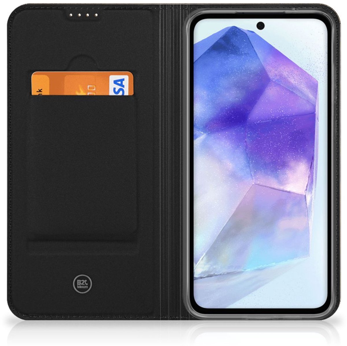 Samsung Galaxy A55 Book Wallet Case Donker Hout