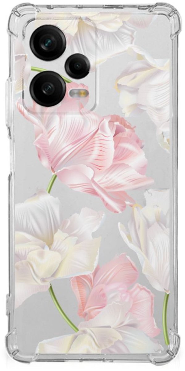 TPU Case Anti-Shock voor Xiaomi Redmi Note 12 Pro Case Lovely Flowers