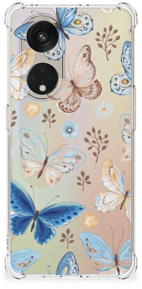 Case Anti-shock voor OPPO Reno8 T 5G Vlinder