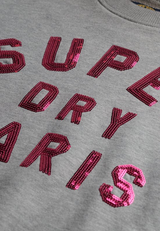 Pull à col roulé à empiècements Varsity Loose Crew Superdry pour femme