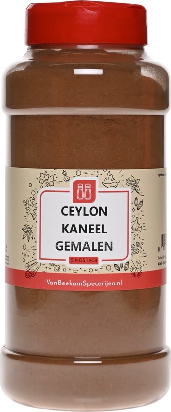 Van Beekum Specerijen - Ceylon Kaneel Gemalen - Strooibus 300 Gram