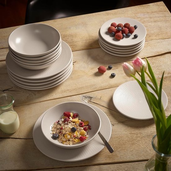 Bidasoa Pioen 18-delig Servies, Porselein, Multi-Colour