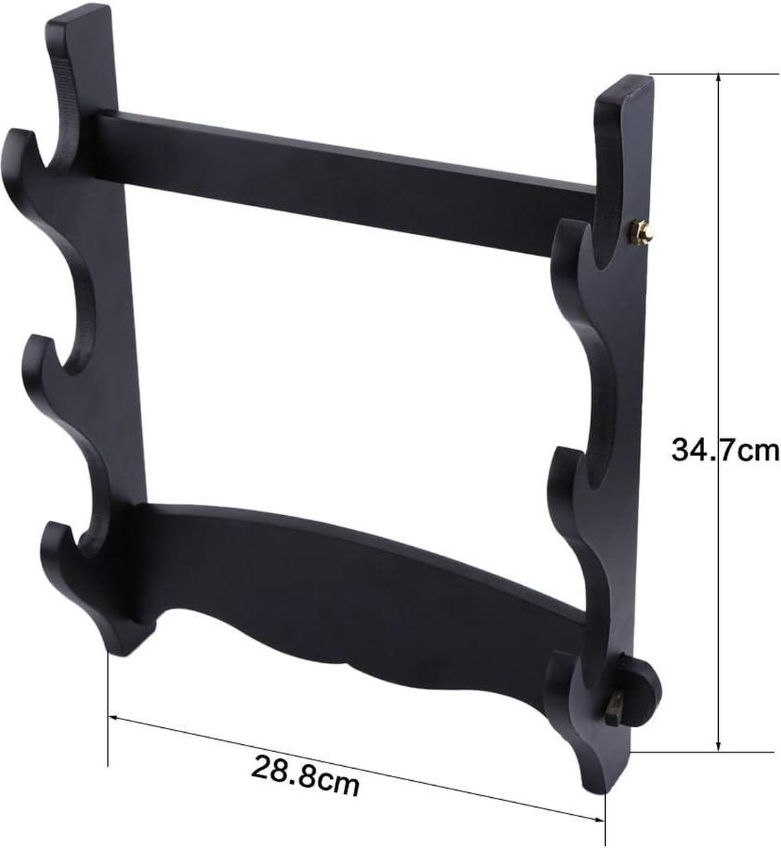 WANLIAN Katana Wandhouder Samurai Mes Houder Acryl Zwaard Wandmontage Horizontaal Display Martial Arts Mes Muurbevestiging voor Display Katana Samurai Zwaard (zwart