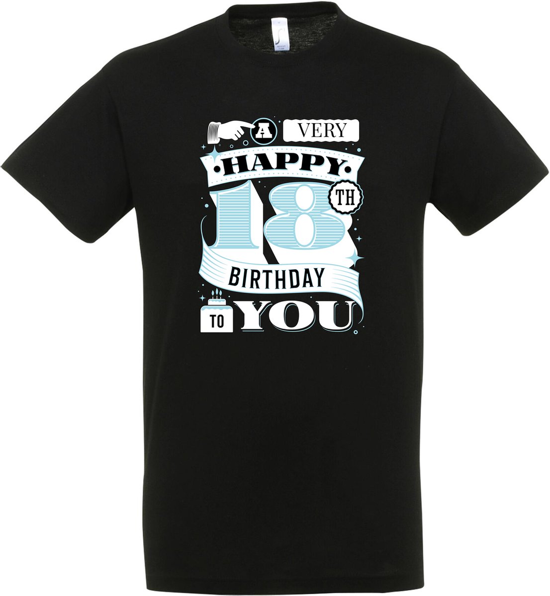 18 Jaar T-shirt - Maat XXL - Cadeau - 18e Verjaardag - Feest - 18 jaar cadeau’s - Verjaardag - Gift - Verjaardag cadeau