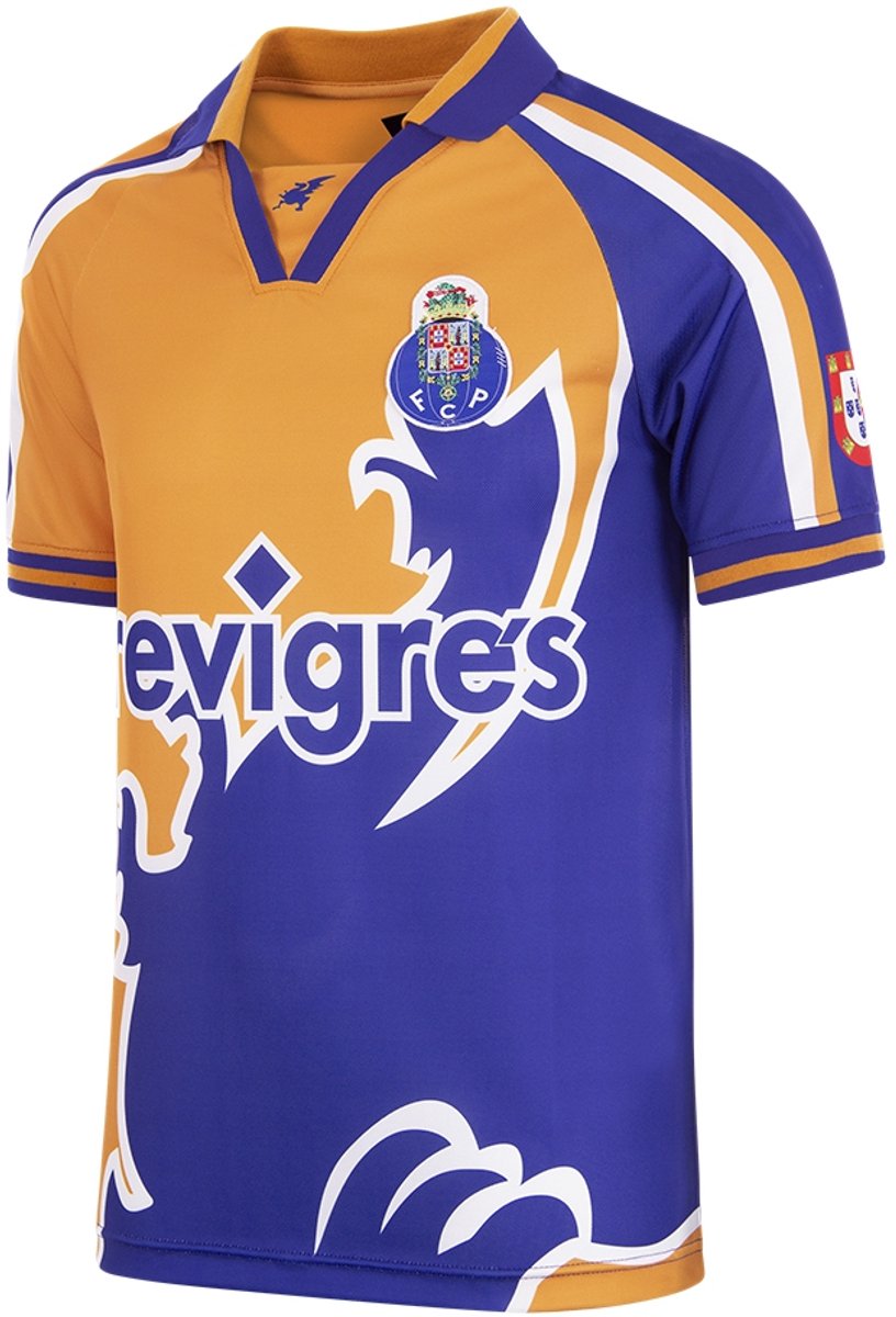 COPA - FC Porto Uitshirt 1998/99 Retro Voetbalshirt - Heren - Oranje - Blauw - S