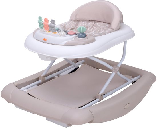 Topmark Jean - loopstoel - Inklapbare Babywalker - Schommelfunctie - Duwfuntie - incl. speelblad - Zand