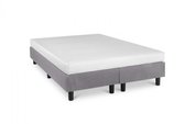 Nessa® - Matelas Boxspring Studio Luxe HR45 140x200 Grijs - Matras orthopédique en mousse froide inclus