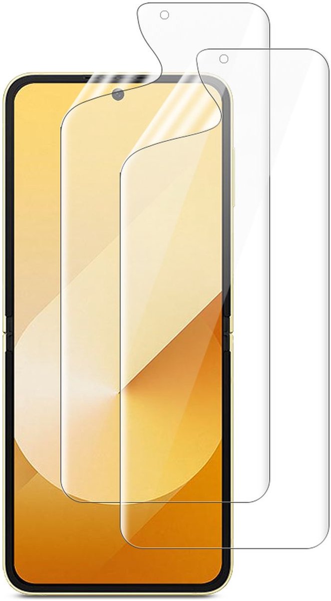 GrizzlyCoat Screenprotector geschikt voor Samsung Galaxy Z Flip 6 Hydrogel TPU | GrizzlyCoat Screenprotector - Case Friendly (2-Pack)