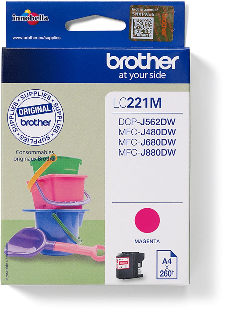Brother LC221M - Inktcartridge / Magenta