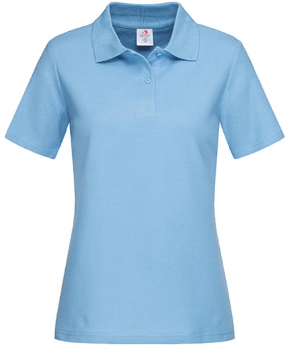 Stedman - Dames Polo - Light Blue maat M