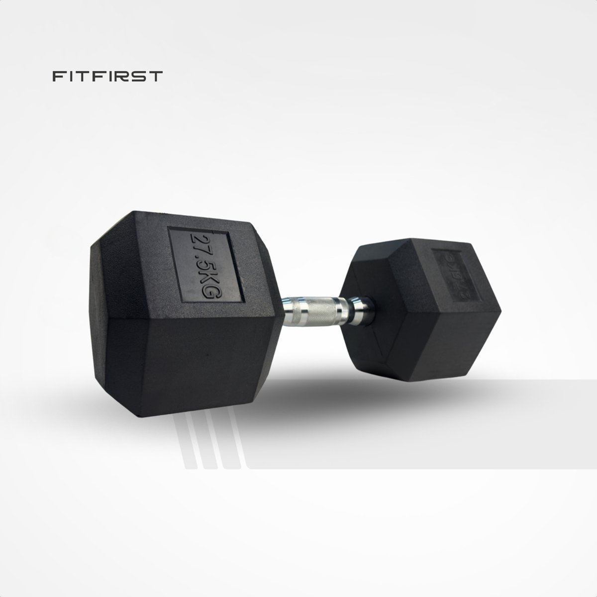 FitFirst® Hex Dumbbell 27,5KG | Stabiel en Stevig | Betrouwbaar | Voor Krachttraining | Fitness | Thuis Fitness | Sportschool Dumbells – foto 2