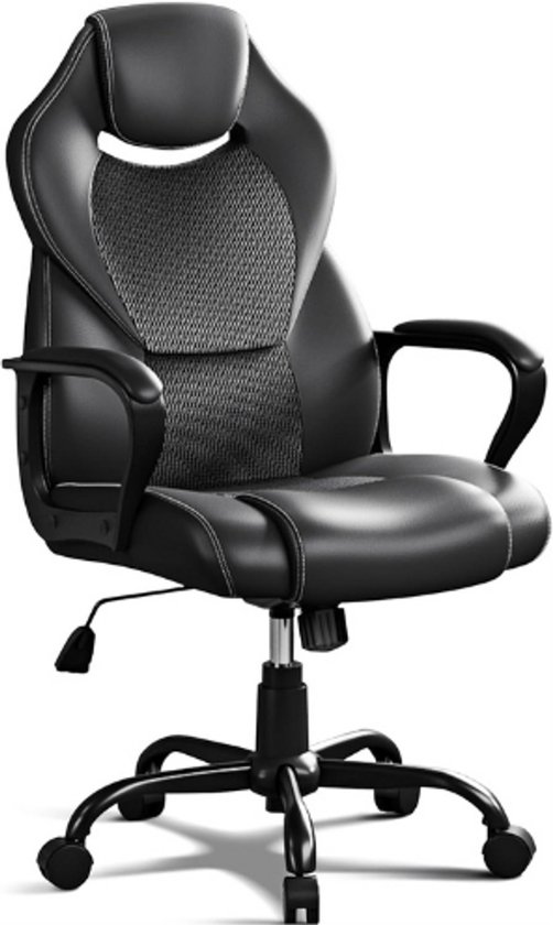 Gamestoel, racecomputerstoel, bureaustoel, fauteuil, gamingstoel met hoge rugleuning, ergonomische hoes voor videostoel voor volwassenen