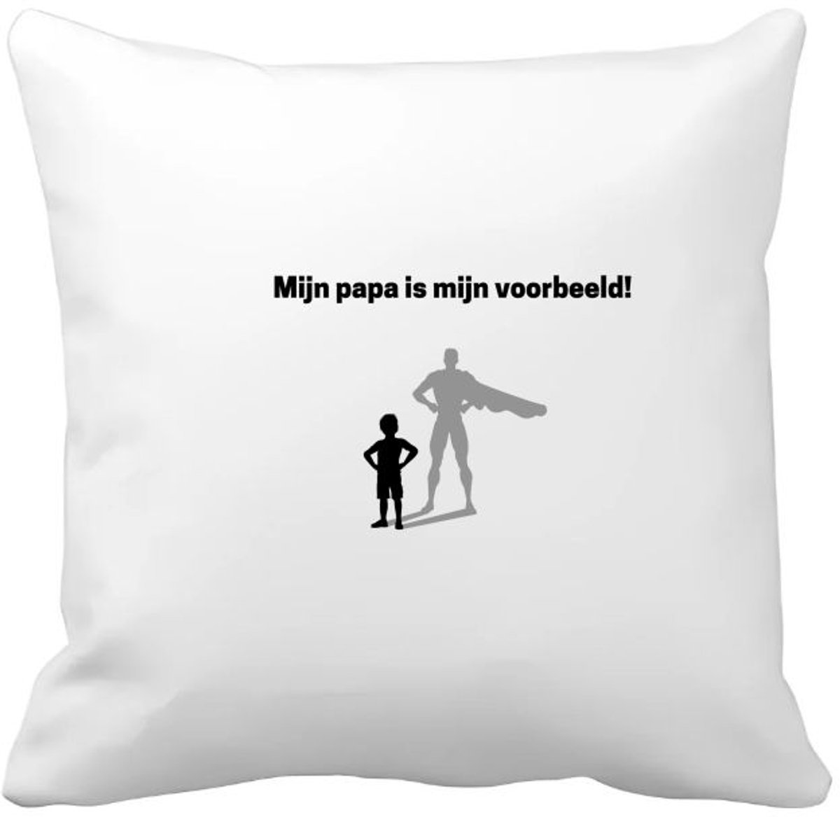 Akyol mijn papa is mijn voorbeeld Kussen hoes - Vader - goede voorbeeld papa - vader cadeautjes - vaderdag - verjaardag - geschenk - kado - vader artikelen - 40 bij 40 cm Multicolor