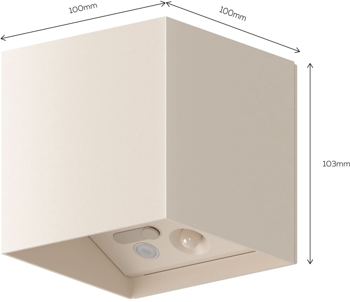 Calex Oplaadbare wandlamp Volterra (10 cm) - Draadloos - Bnnen en