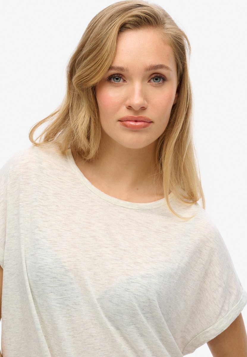 Superdry Studios T-shirt met losse pasvorm Dames T-shirts Grijs