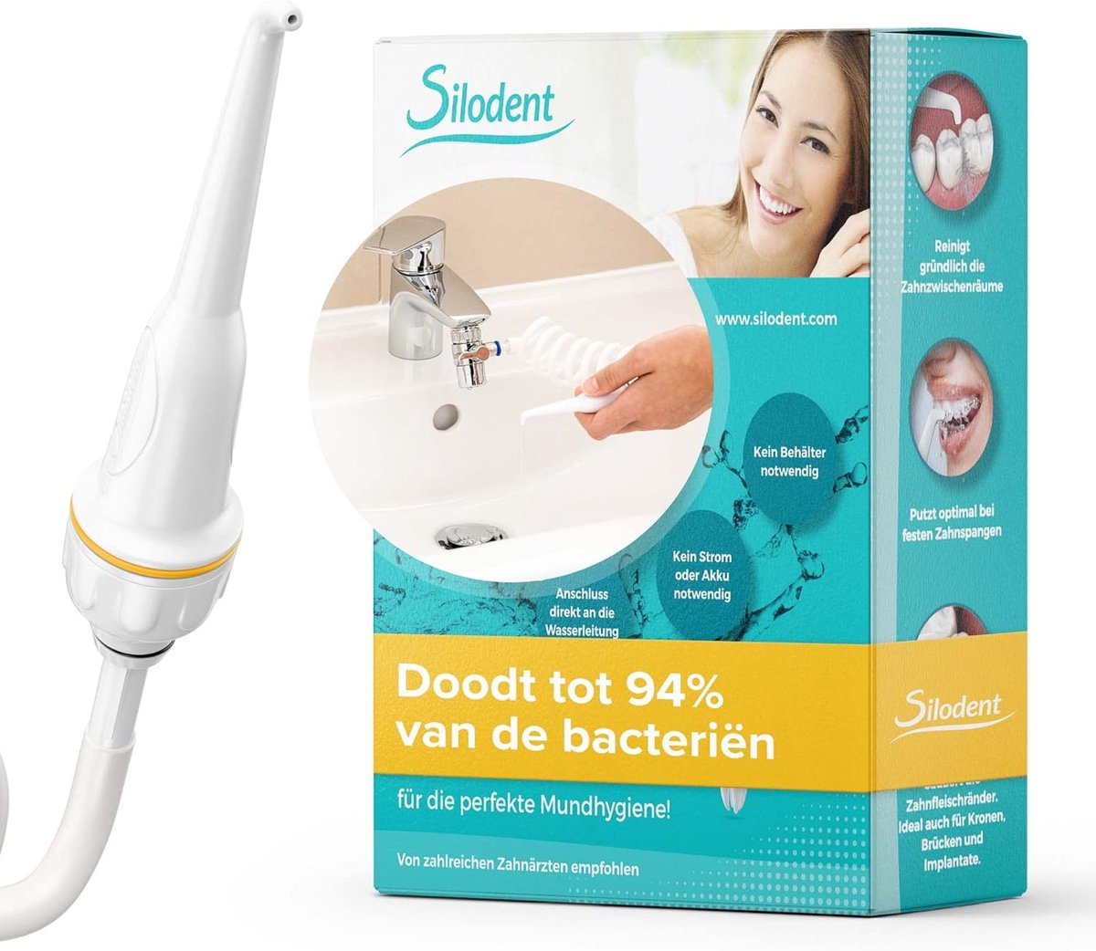 Duurzame monddouche voor interdentale reiniging - Snoerloze en reisvriendelijke Water Flosser