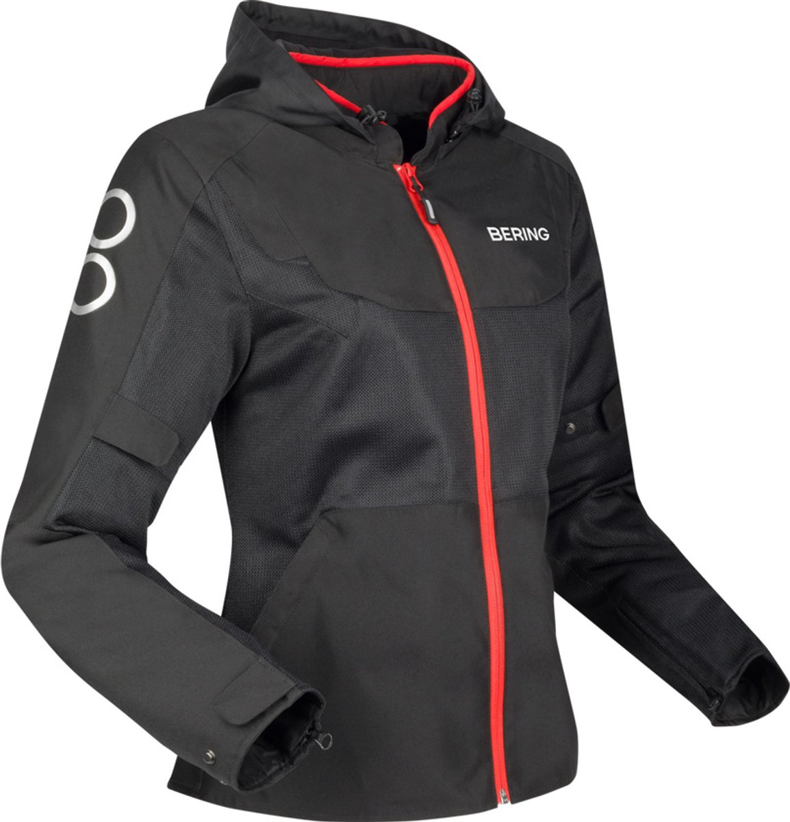 Bering Lady Profil Jas Zwart Rood - Jas