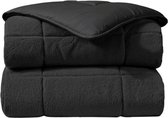 Zelesta® Teddybed Antraciet 240x200 - Teddy Dekbedovertrek - 30 dagen proefslapen - Fluffy Dekbedovertrek - Wasbaar dekbed - Dekbed zonder overtrek