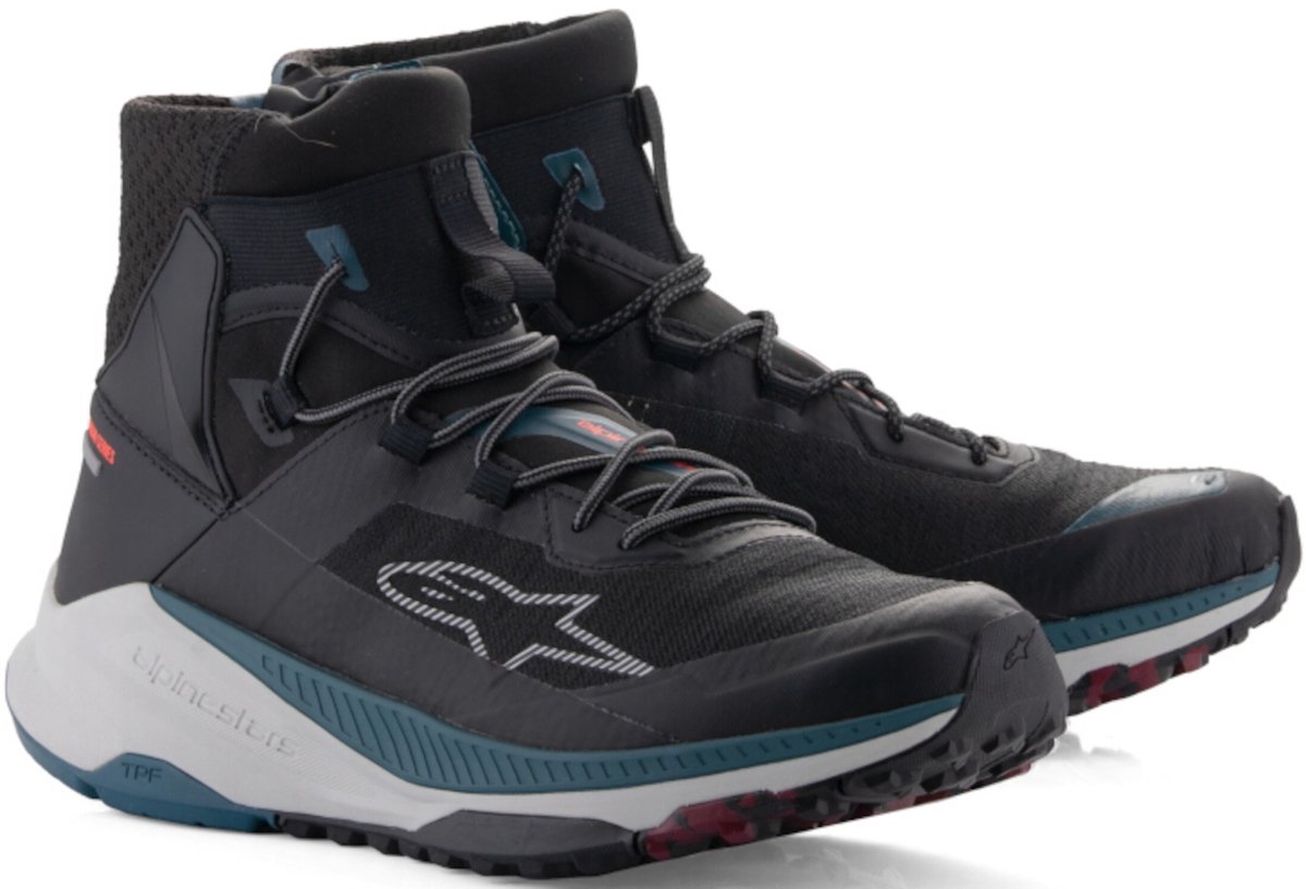 Alpinestars Speedforce XR Zwart Petrol Groen Grijs Motorschoenen - Laars