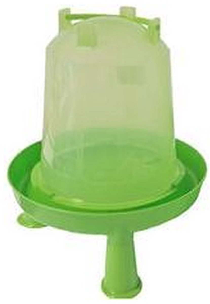 Drinkfontein bajonet/op poot plastic groen, 7 liter