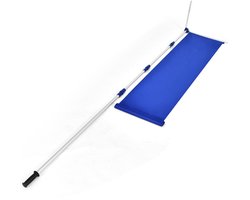 COSTWAY Sneeuwhark, dak rake sneeuwruimer 189-620 cm verstelbaar, sneeuw rak aluminium, dak sneeuwschuiver sneeuwschep met Oxford-stof 610 x 52 cm