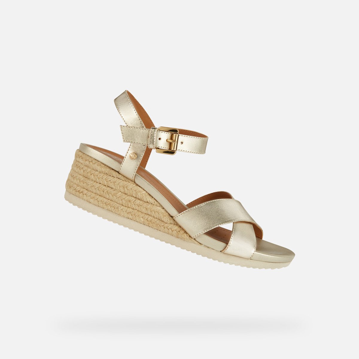 GEOX ISCHIA CORDA DAMES Sandalen - LICHT GOUD - Maat 39
