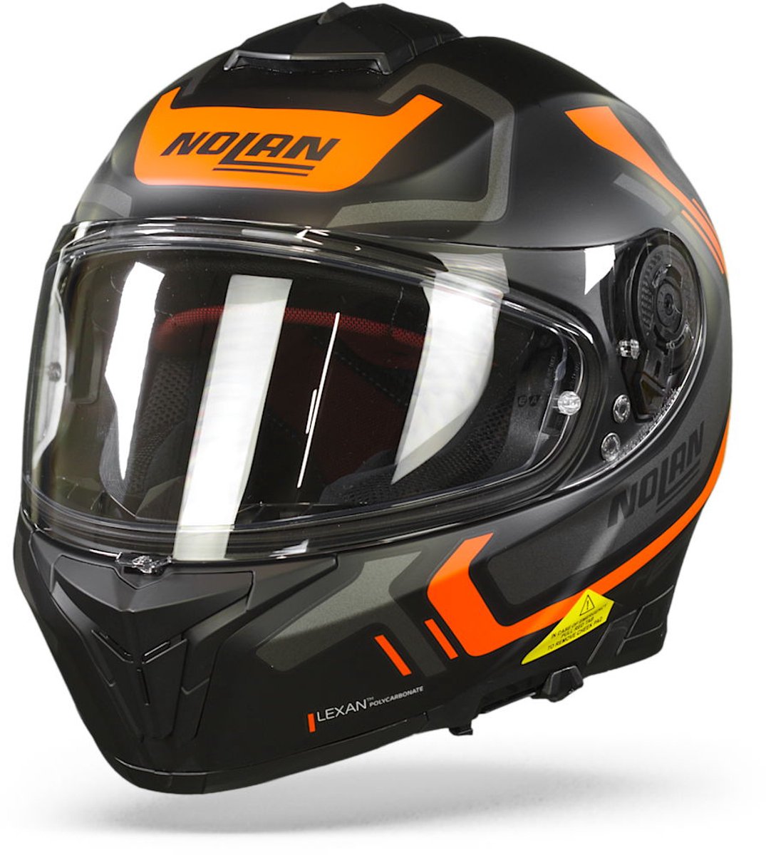 Nolan N80-8 Ally N-Com 41 Flat Black Orange L