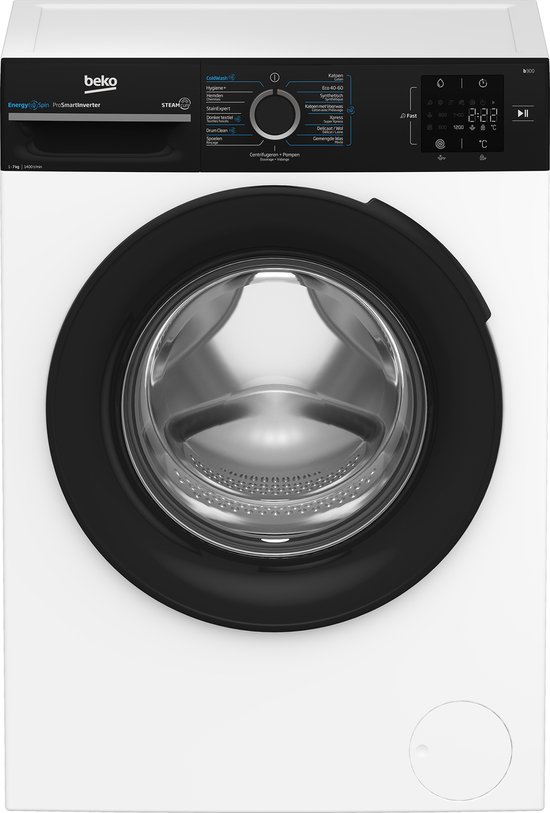 Beko b300 BM3WFU3741B wasmachine Voorlader 7 kg 1351 RPM Wit