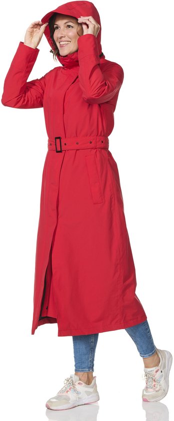 Happy Rainy Days Lange Regenjas Dames Montreal Rood bol
