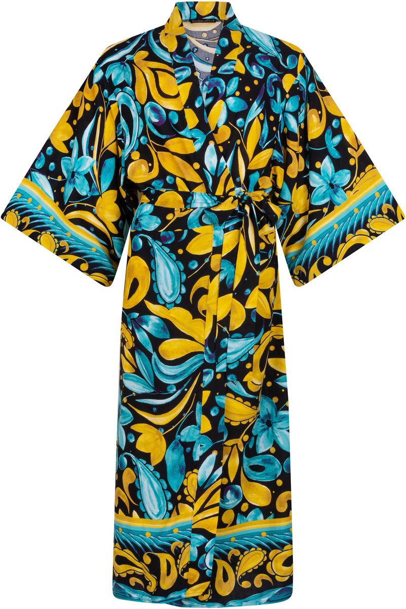 Chic by Lirette - Kimono Robe Frangipani - Tealsun - XL