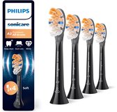 Philips Sonicare Premium All-in-One A3 – Opzetborstels voor Elektrische Tandenborstel – Zwart – Verpakking van 4 - HX9094/88