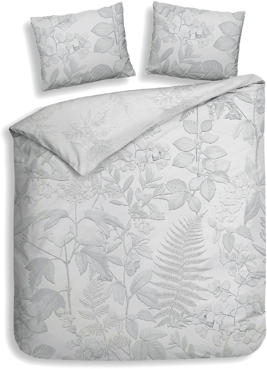 Heckett Lane Dekbedovertrek Katoen Dobby Freyr - grey 240x200/220cm