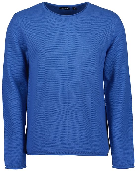 Blue Seven - Trui 327055 kobalt blauw dun LM - maat 3XL