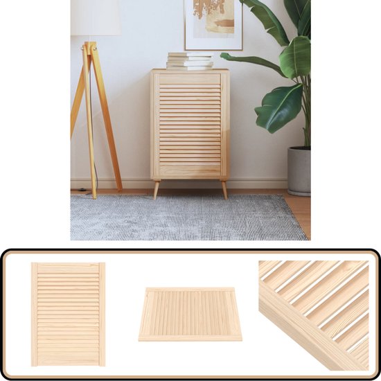Kastdeur louvre design 99x29,5 cm wit | -nl
