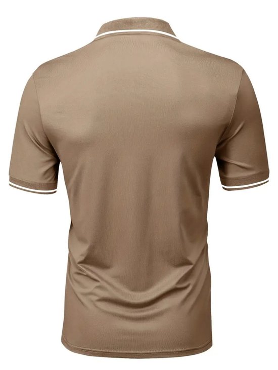 Livano Golf Shirt Heren - T-shirt - Golfkleding - Golfen - Golf Accessoires - Polo Shirt - Beige - Maat XXL van Merkloos — afbeelding 2