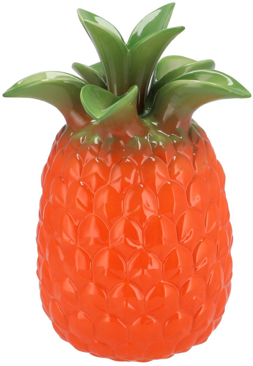 DK design Bloemenvaas Tropical Pineapple - ananas vaas - oranje - D23 x H33 cm