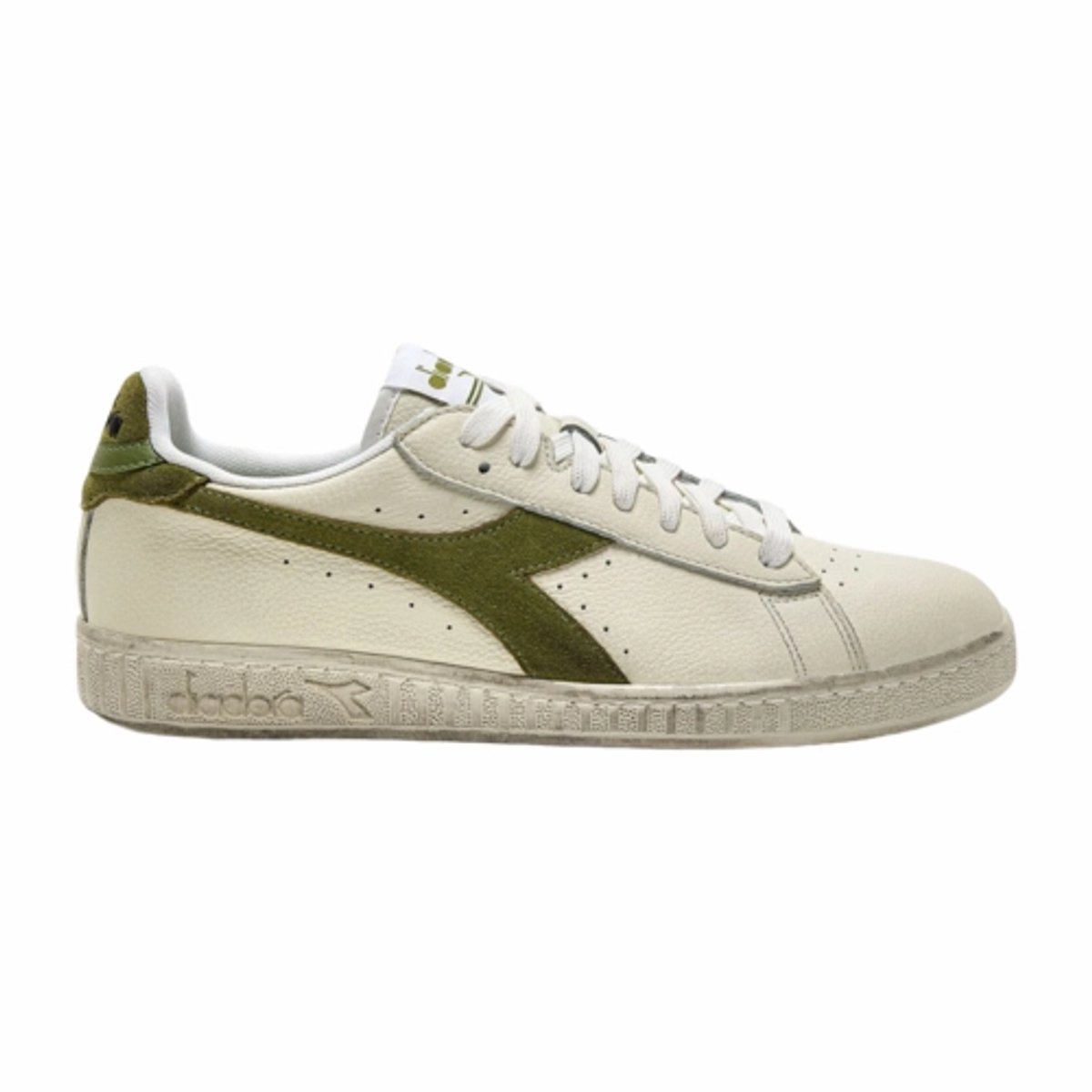 Diadora Unisex Game L Low Waxed Suede Pop Green Guard