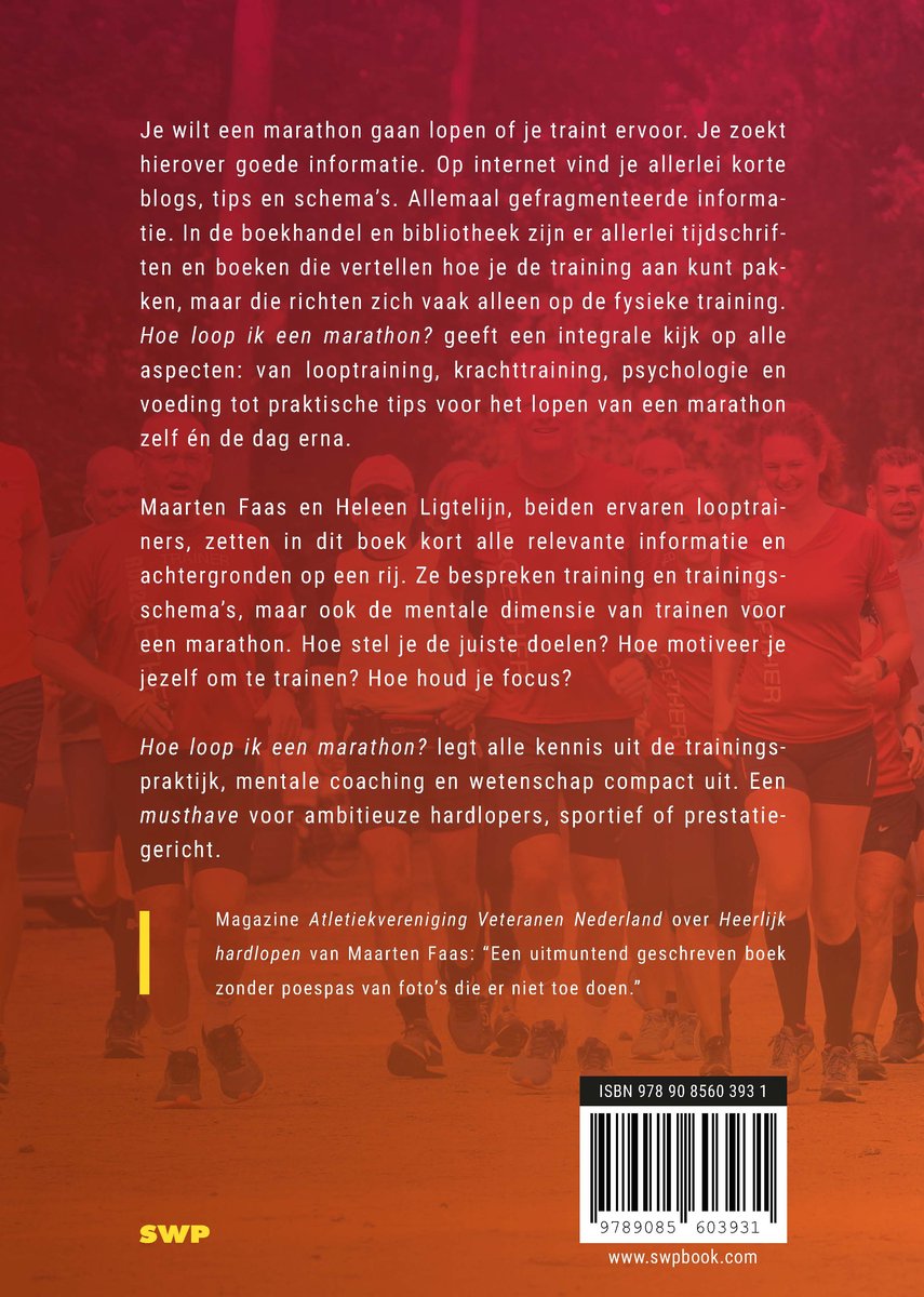 Hoe loop ik een marathon? - back cover