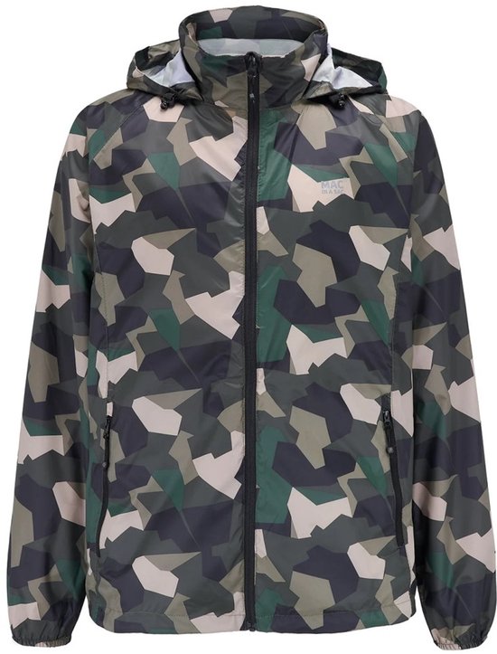 Mac in a Sac Regenjas - Volwassenen - Green Camo - XXL