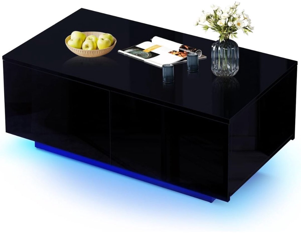 ApexArte® Salontafel met Opbergruimte - Dressoir met Lade - Vierkant
