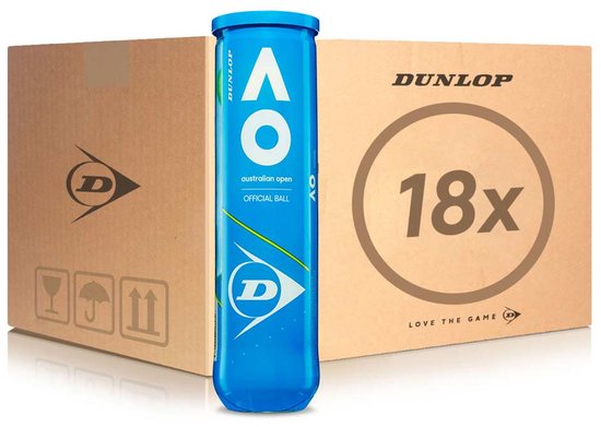Dunlop Australian Open Tennisballen - 4 stuks