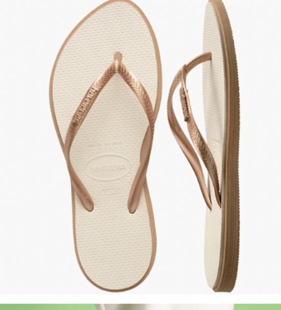 Havaianas Slim Point Slippers - Rosé - Beige