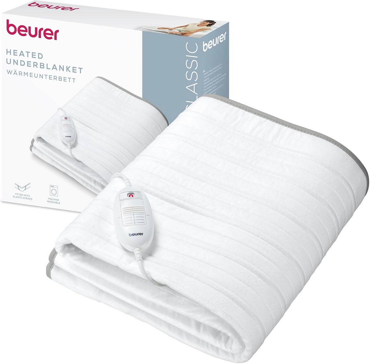 Warmte-onderbed 150 x 80 cm - Zacht Vliese Beschermer met Temperatuur Controle