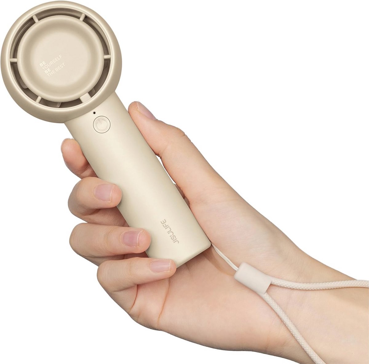 Draagbare Mini-Handventilator - USB Oplaadbaar, Compact en Krachtig voor Dames en Kinderen