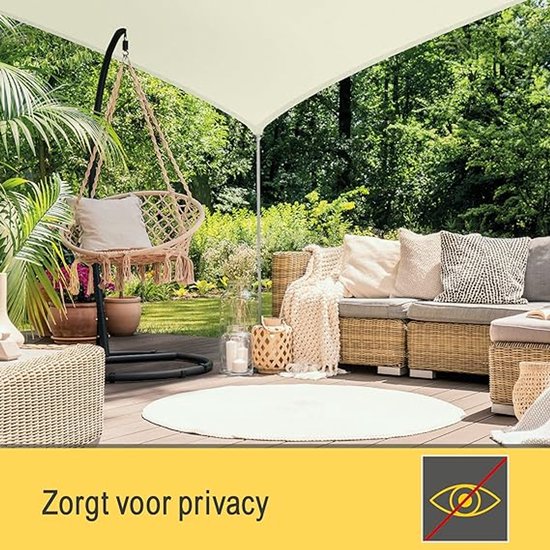 Filet D'Ombrage 90% - 3x6m Avec Œillets, Protection UV Pour Pergola, Jardin, Serre